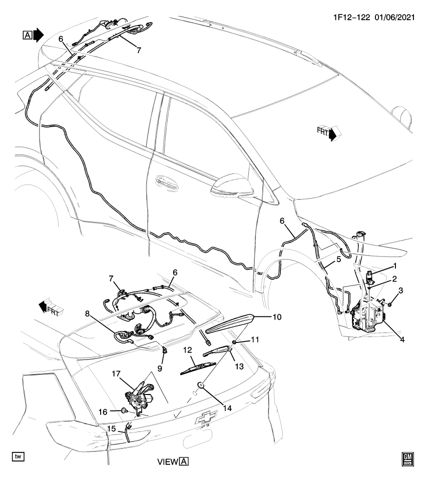 GM 84270769 COVER-R/WDO WPR