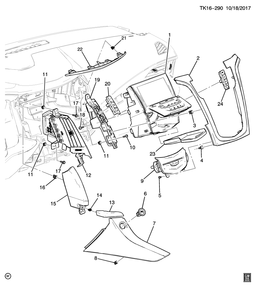 GM 84109292 SWITCH ASM-VEH STABILITY CONT SYS *BLACK
