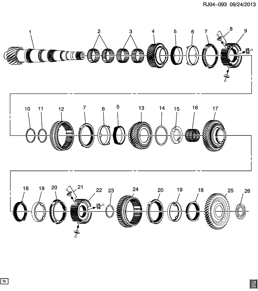 GM 55350231 Bearing, 2nd Gear