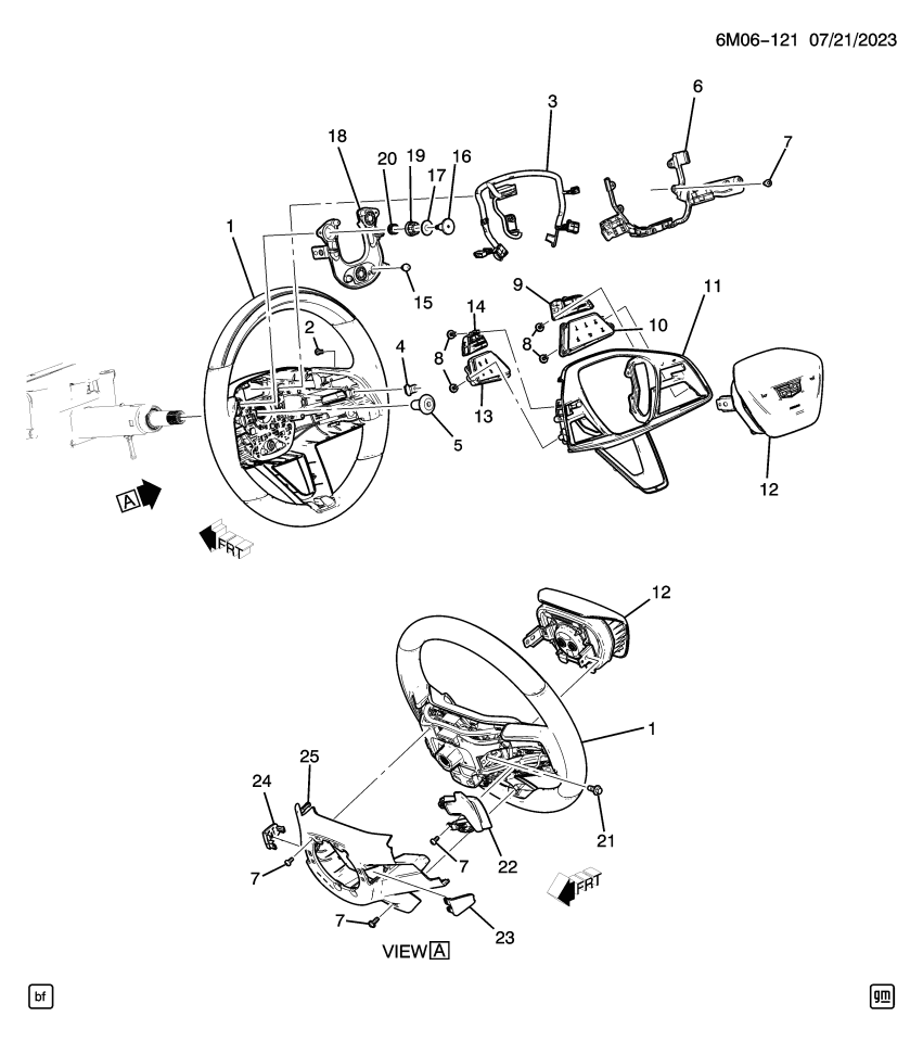 GM 85062634 WHEEL ASM-STRG *BACKEN BLACK