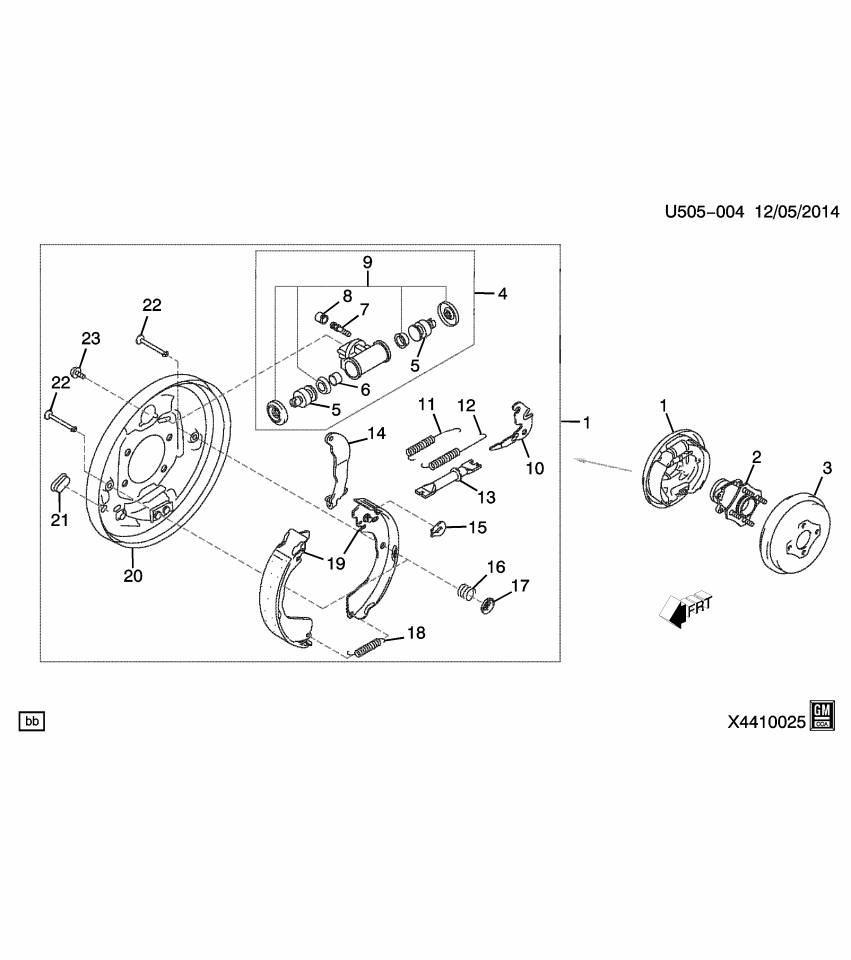 GM 19316579 Spring, Rear Brake Shoe Return