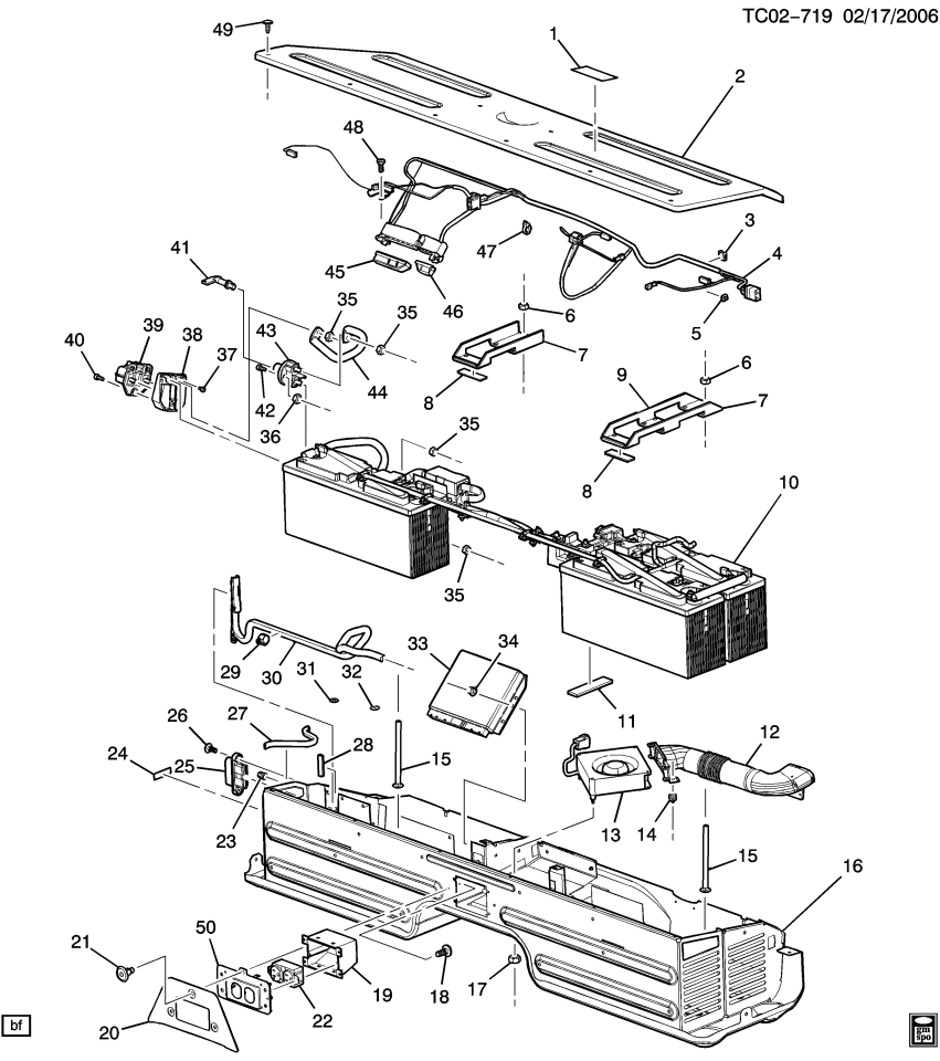 GM 88986953 Nut, Battery Box Bracket