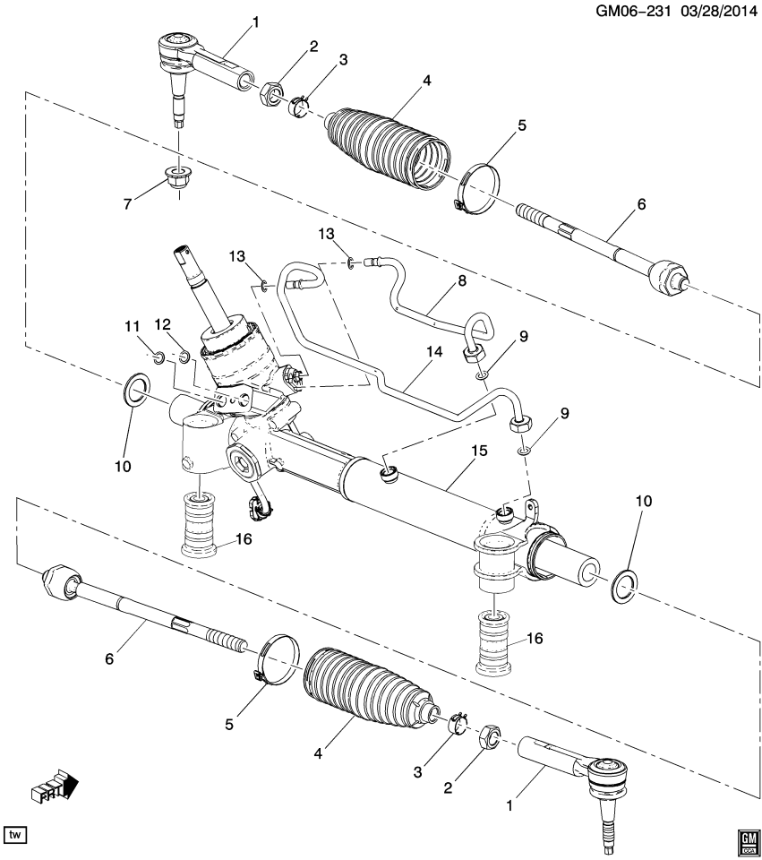 GM 23154600 Bushing-Steering Gear