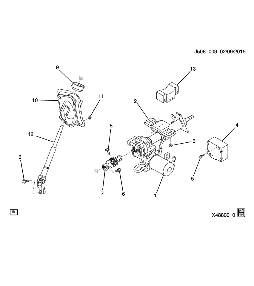GM 19316361 Bracket, Steering Column