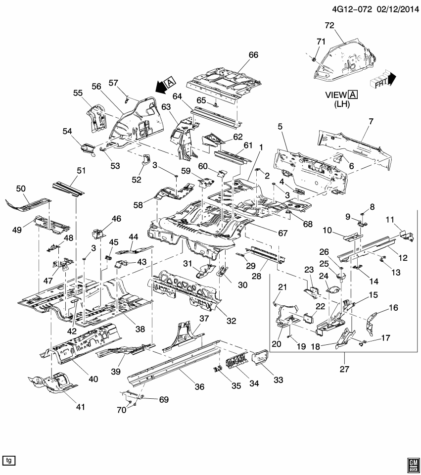 GM 23115761 Brace-Cr Sill