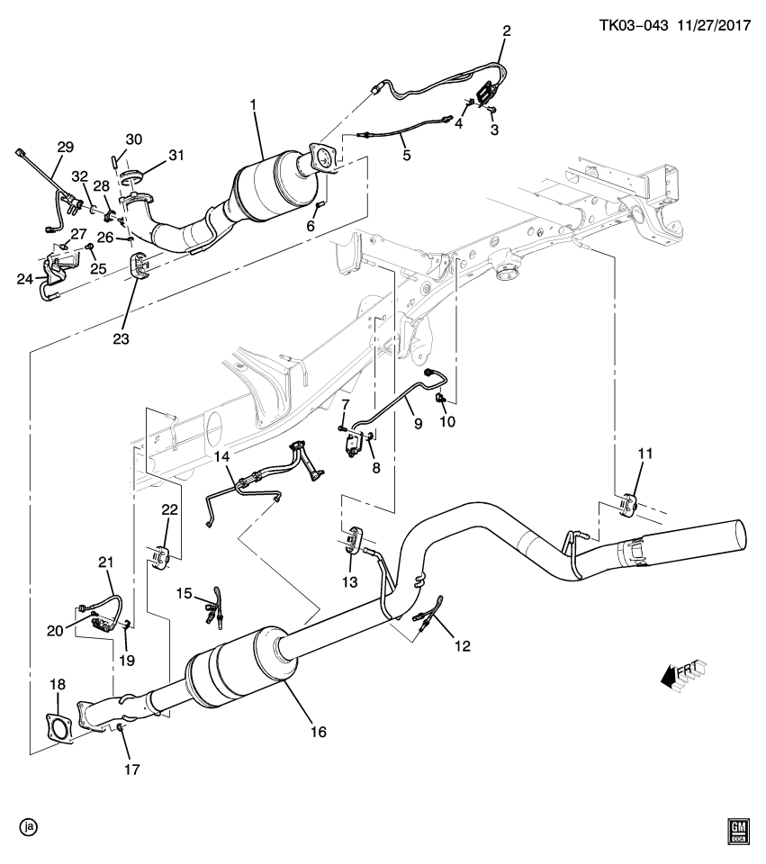 GM 12670035 Clamp-Emission Reduction Fluid Injector