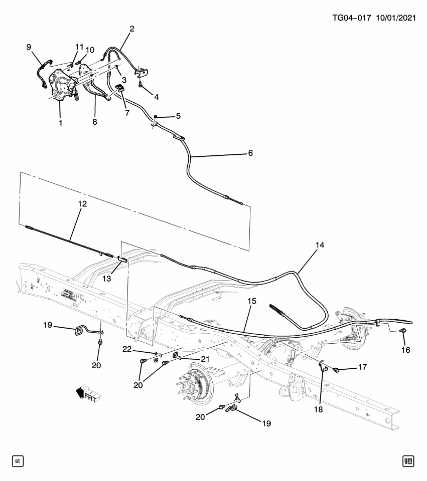 GM 84363002 Parking Brake Control