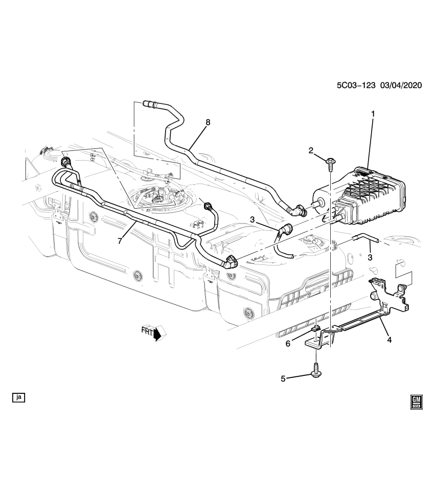 GM 84984132 PIPE ASM-EVAP EMIS