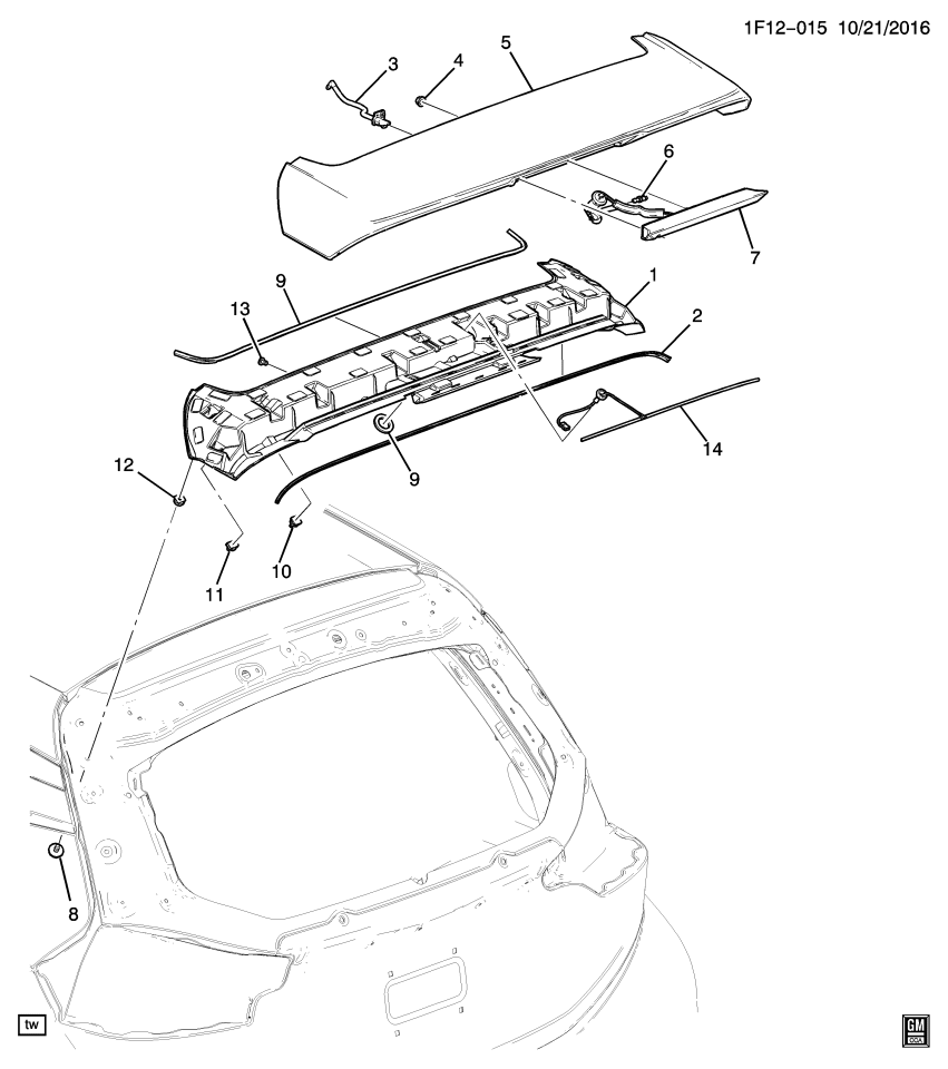 GM 42333069 Connector-Rear Window Washer Nozzle Hose