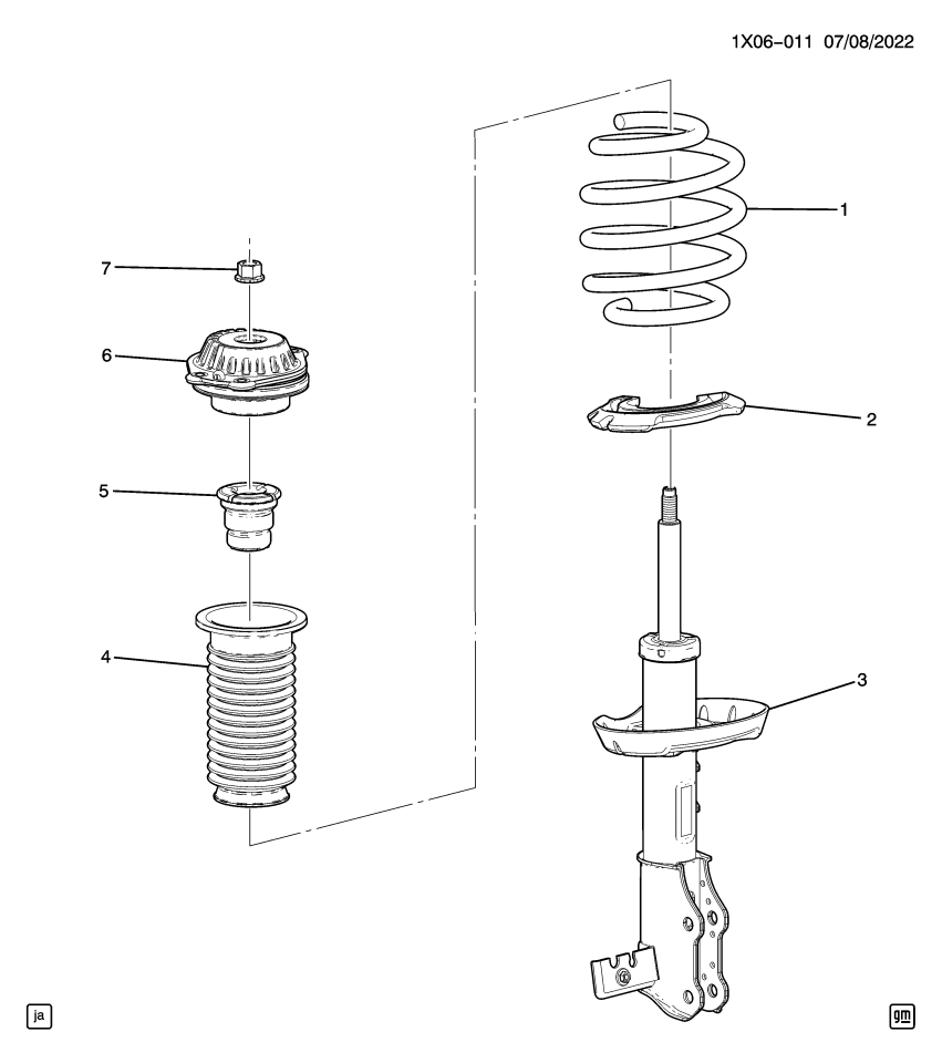 GM 84912431 Strut
