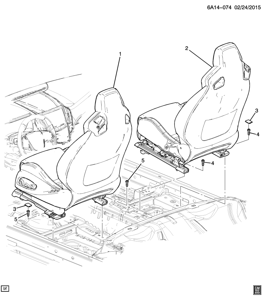 GM 84175641 SEAT UNIT-FRT *BLACK
