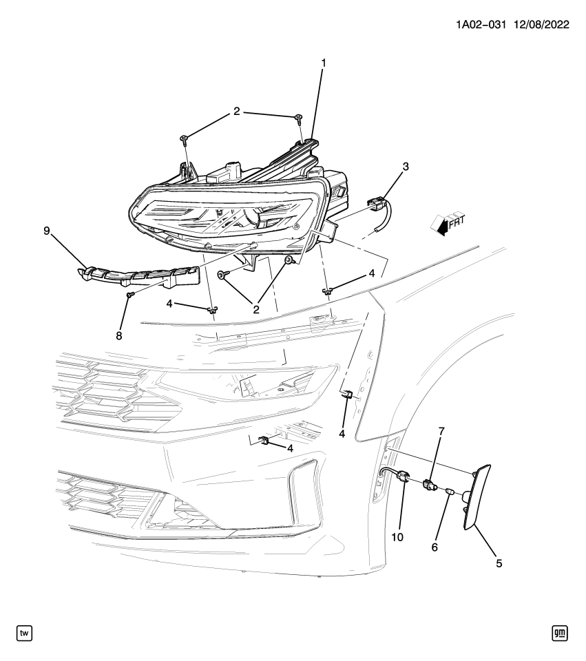GM 84529716 BRACKET-HDLP