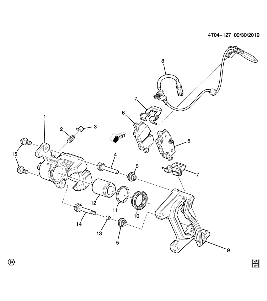 GM 13532627 VALVE-RR BRK BLEDR