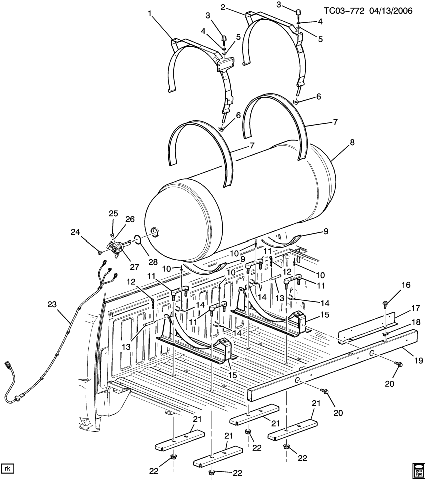 GM 52370042 Plug-Cng Tank High Pressure Shutoff Valve