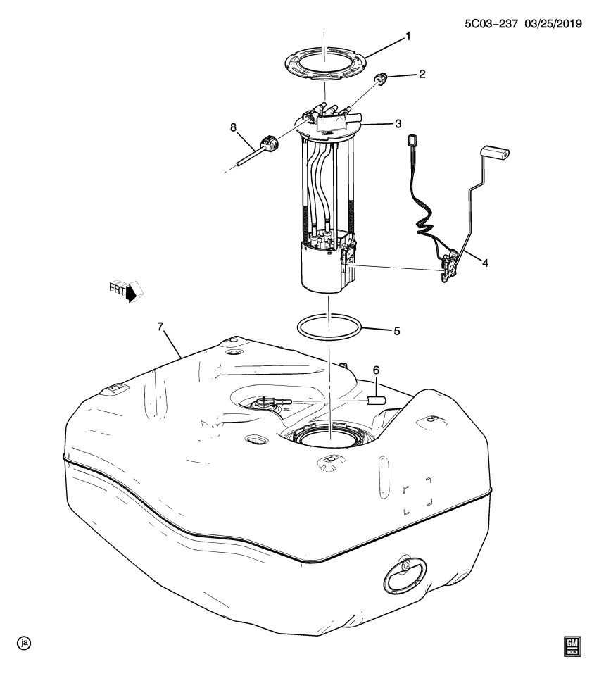 GM 84777098 Fuel Gauge Sending Unit