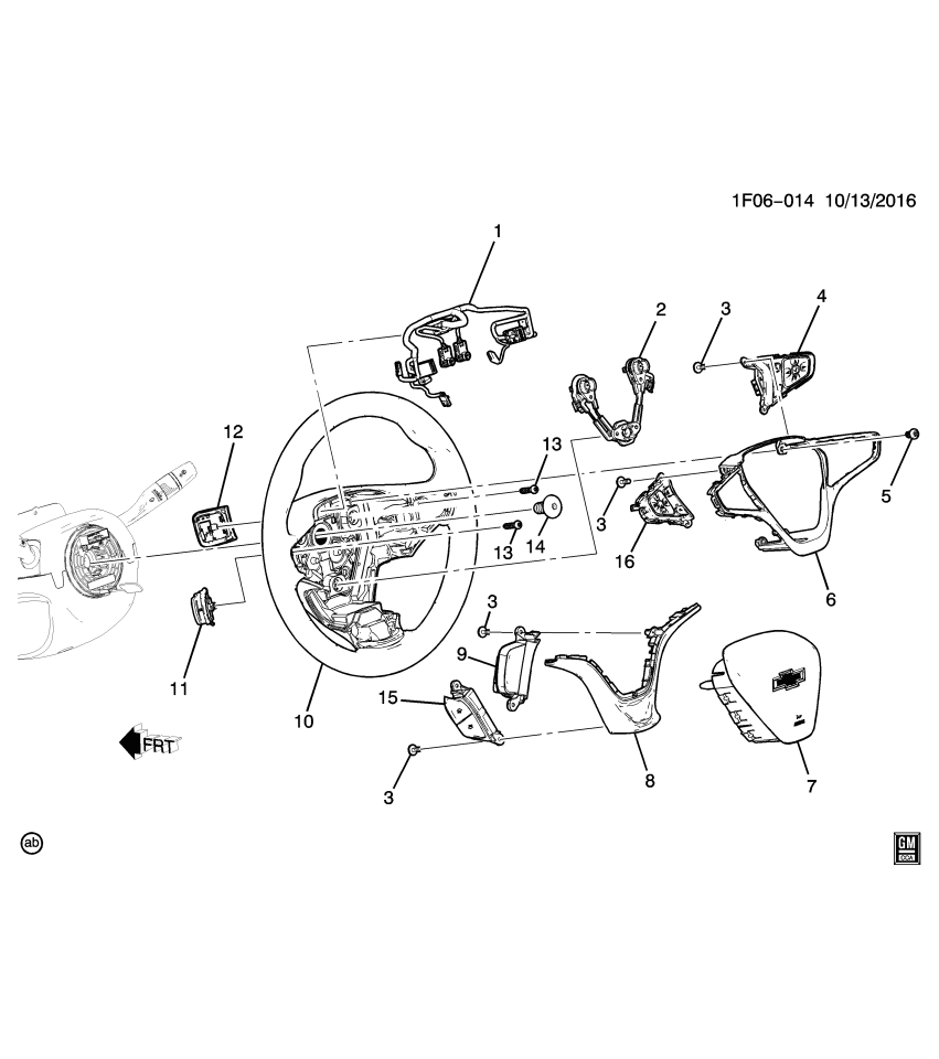 GM 84072258 Harness Asm-Steering Wheel Pad Accessory Wiring