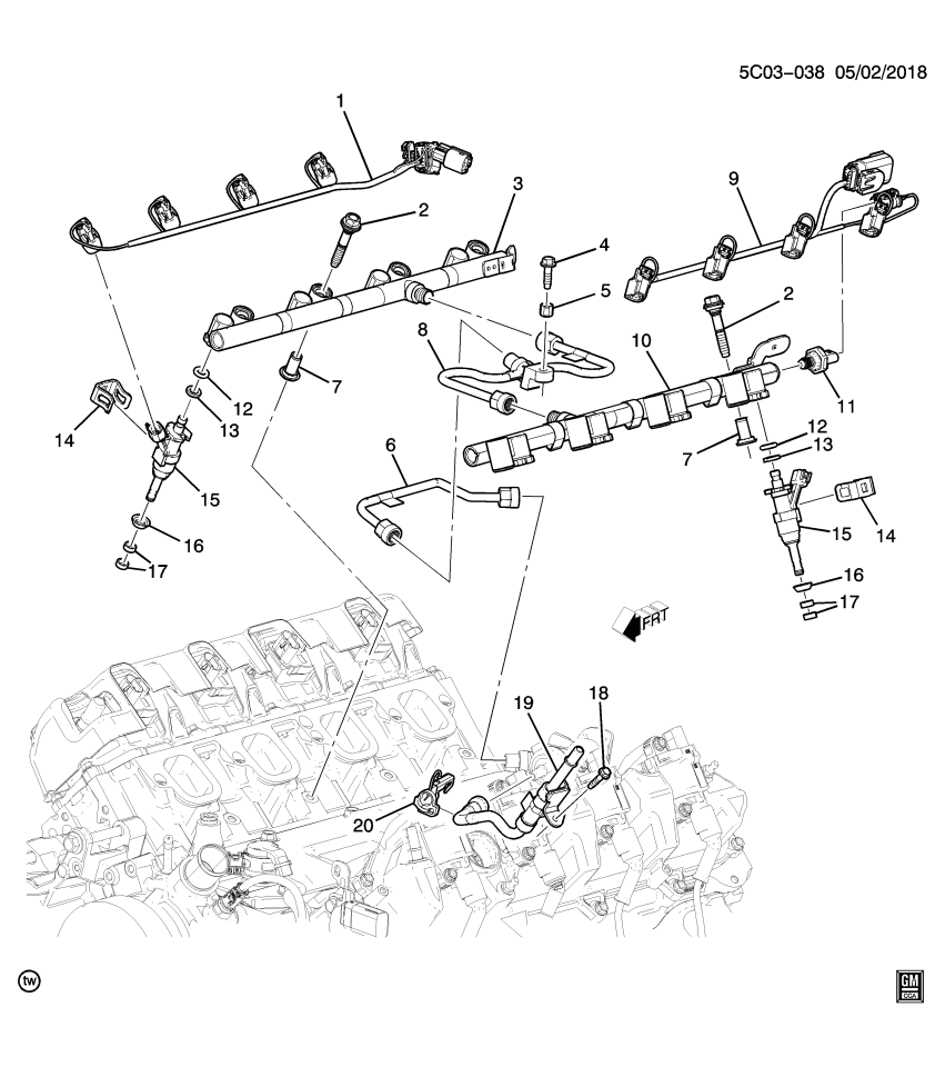 GM 55492934 SEAL-COMBUSTION F/INJR