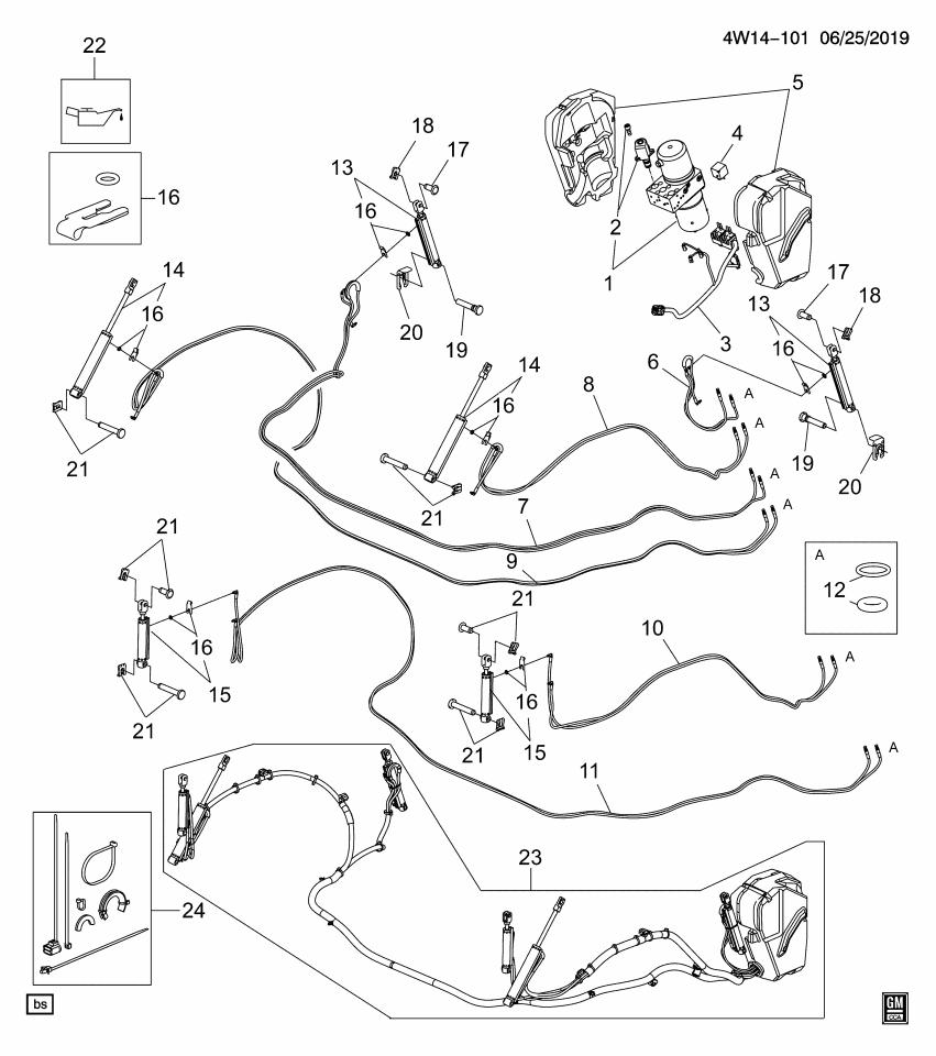 GM 13426139 Seal Kit-Folding Top Hose Fitting