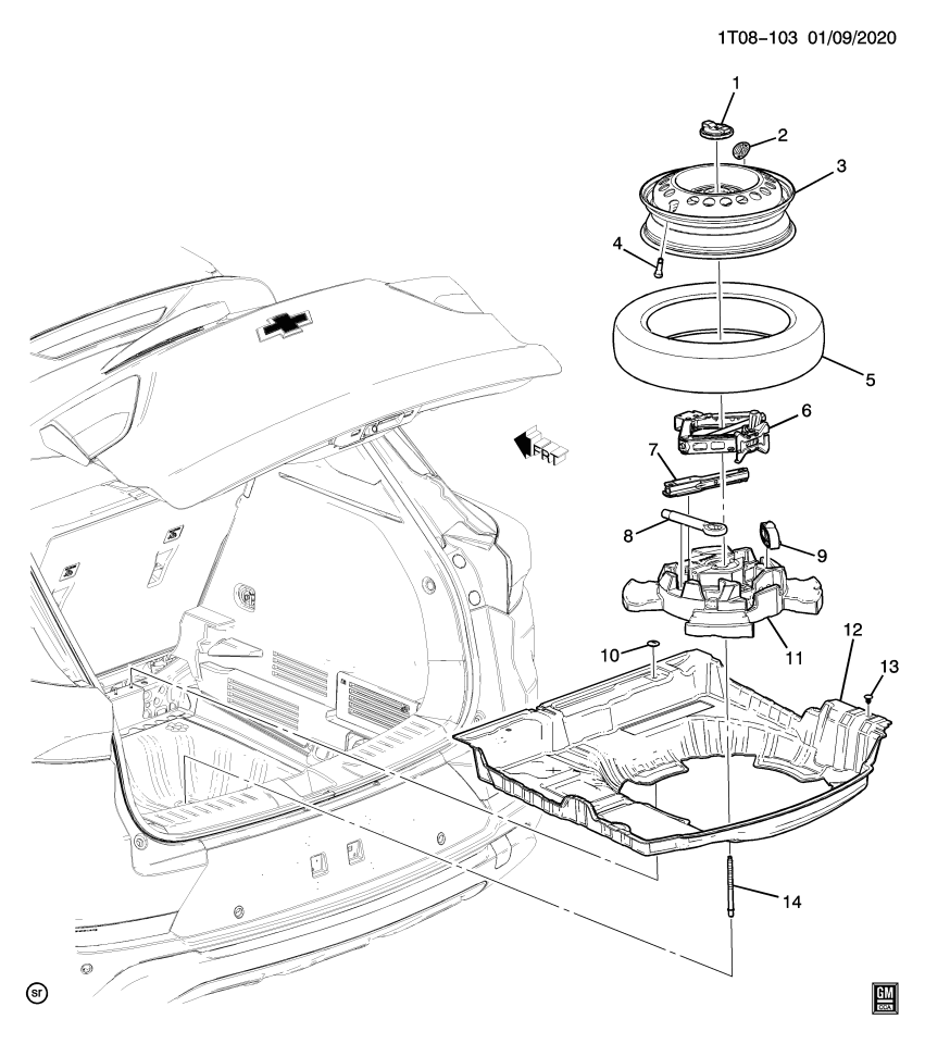 GM 11603492 Lower Trim Retainer