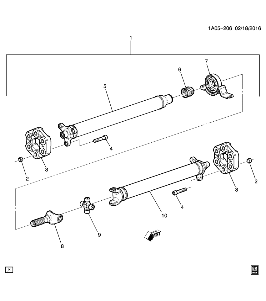 GM 23291769 Coupling Kit-Propeller Shaft
