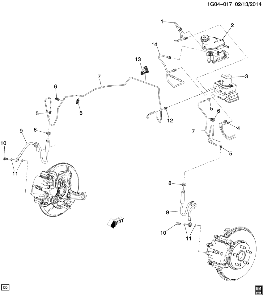 GM 13289726 Gasket, Front Brake Hose Fitting