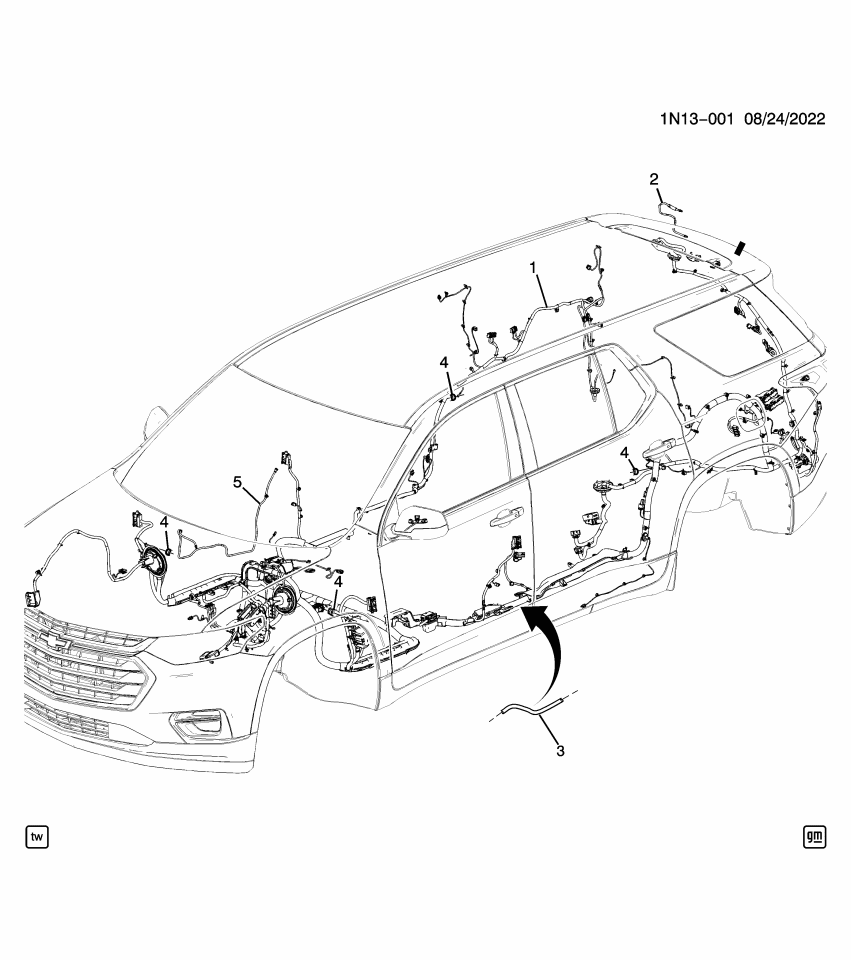 GM 84669763 CABLE ASM-HIGH SPD DATA