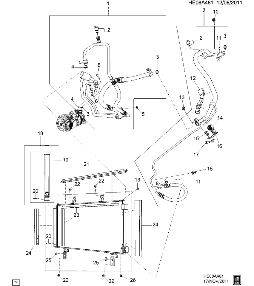 GM 92267971 Shield, Auxiliary A/C Evaporator Tube