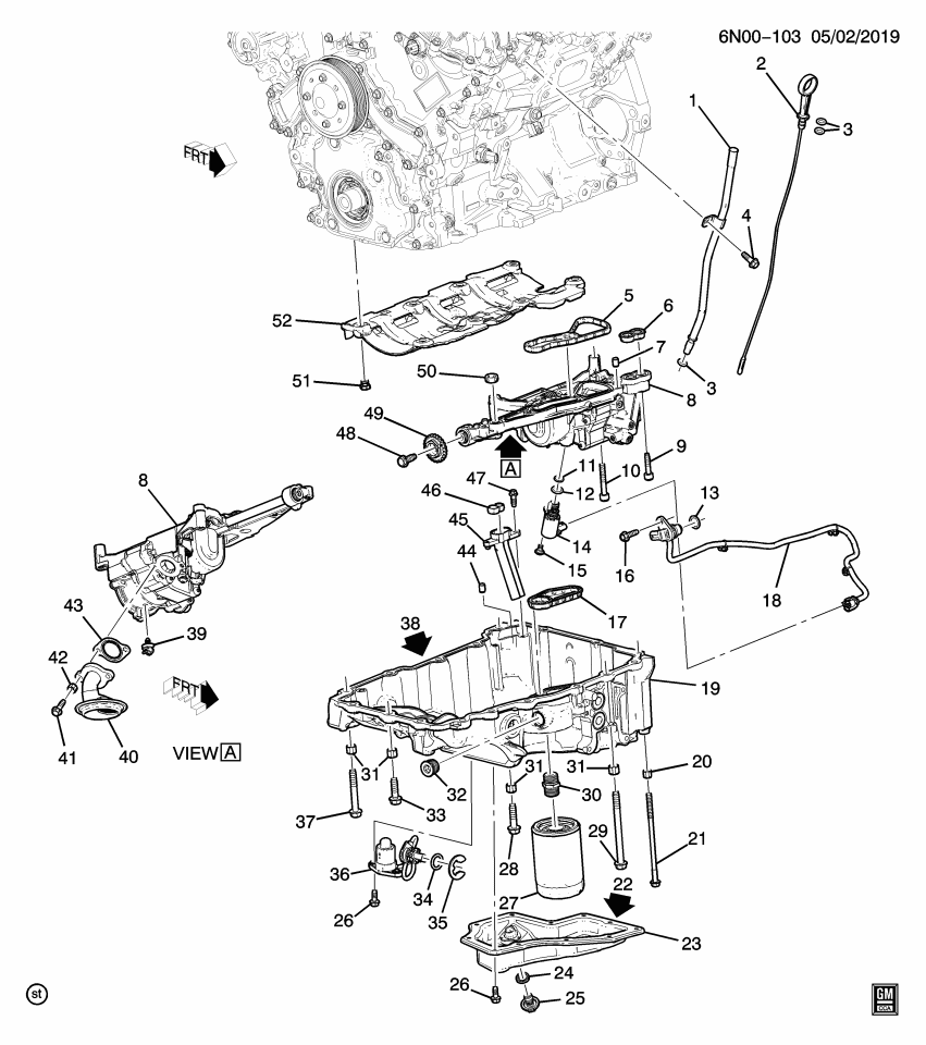 GM 12716561 Upper Oil Pan