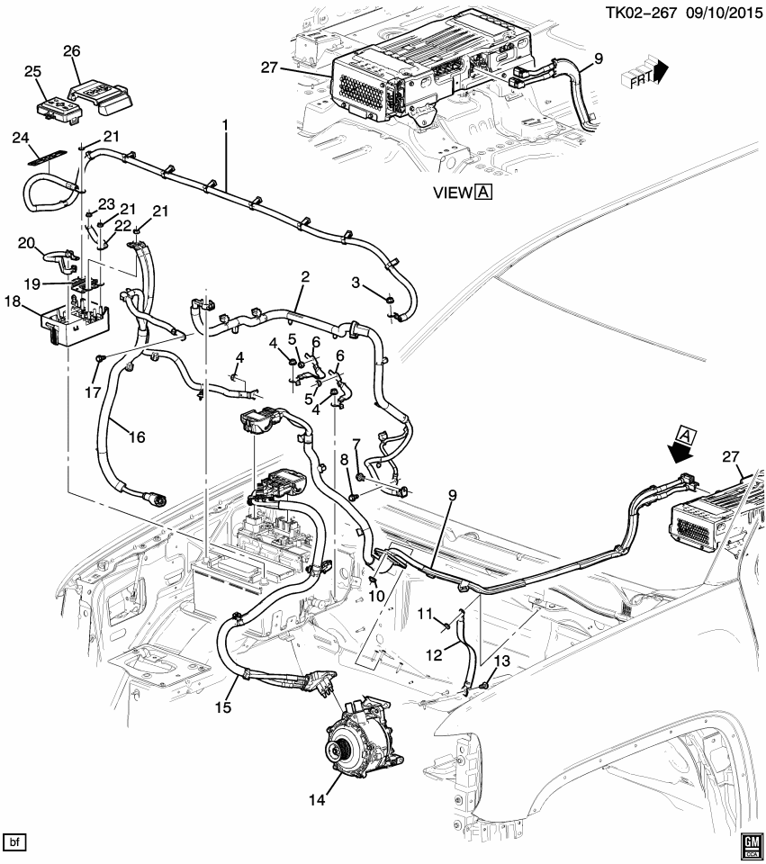 GM 84089706 Harness Asm-Generator Battery Control Wiring