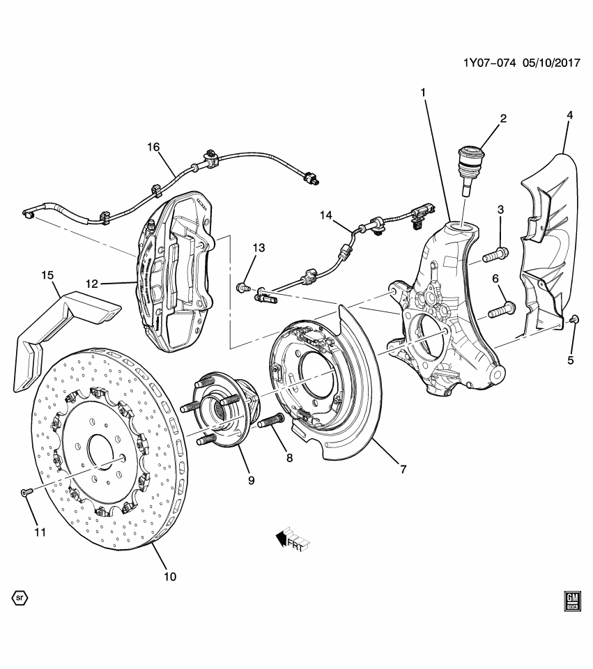 GM 84630373 SENSOR ASM-RR DISC BRK PAD WEAR