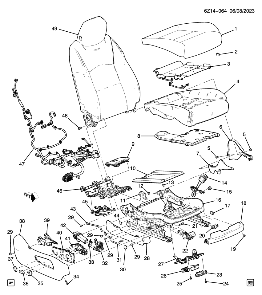 GM 13524283 ACTUATOR ASM-F/SEAT VERT ADJR