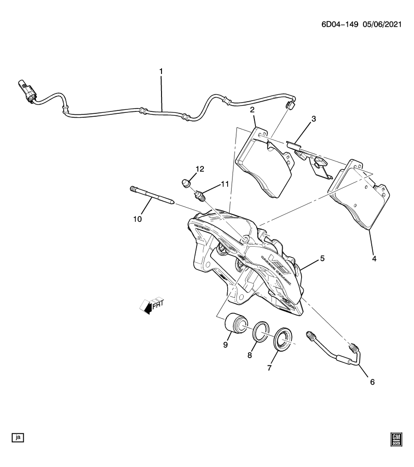 GM 85627458 PISTON KIT-RR BRK CLPR