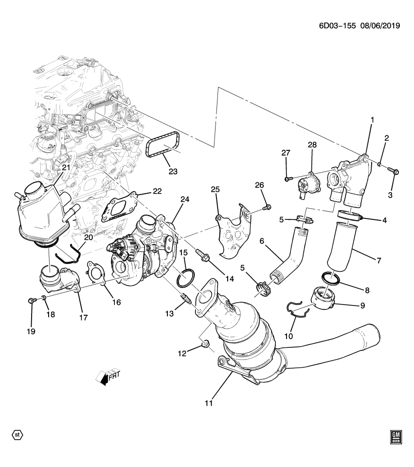 GM 12671438 SEAL-TURBO AIR INL ADAP