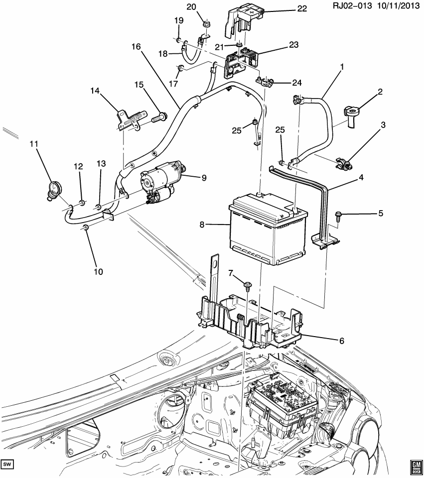 GM 42769733 RETAINER ASM-BAT HOLDN