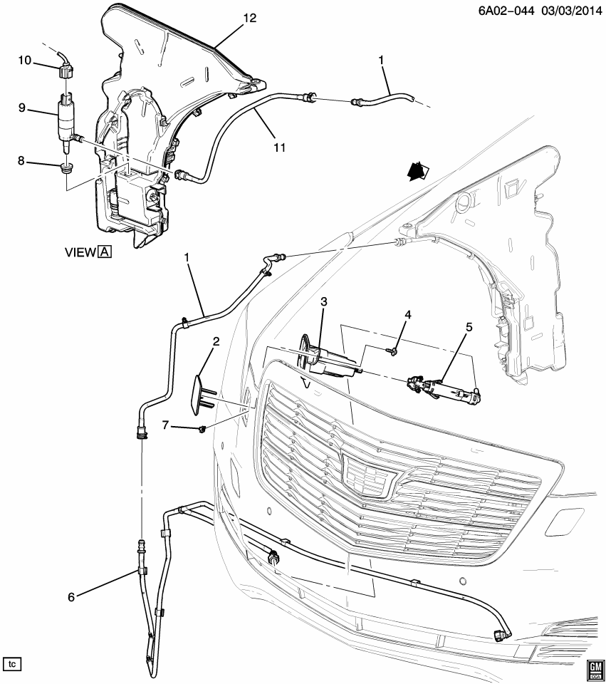 GM 13264300 Seal, Headlamp Washer Pump