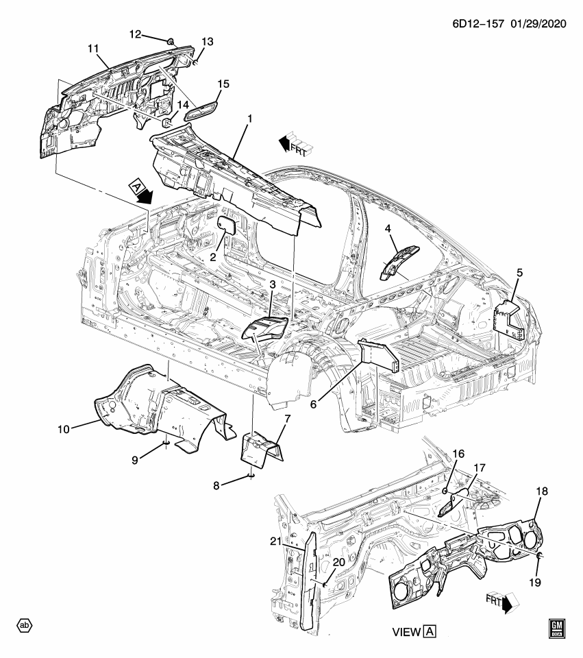 GM 84135612 INSULATOR-W/S G/MLDG