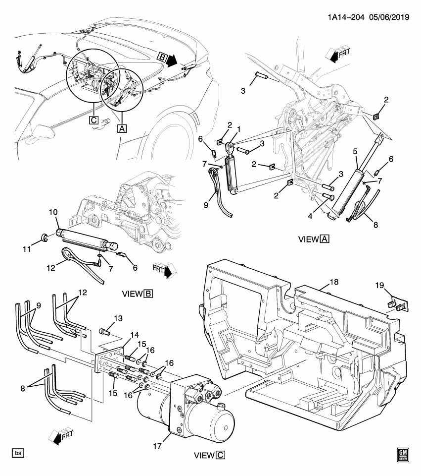 GM 84078064 Bolt/Screw-Folding Top Pump
