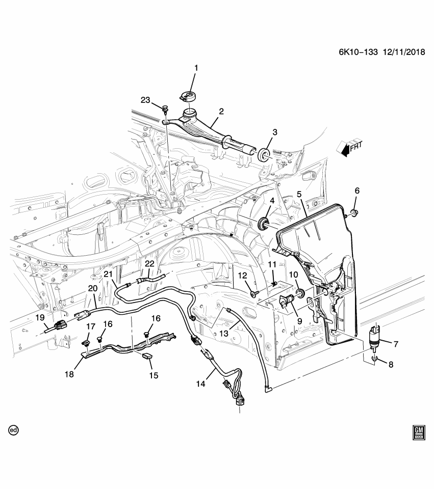 GM 84254223 SEAL-WSWA SOLV CNTNR FIL TUBE