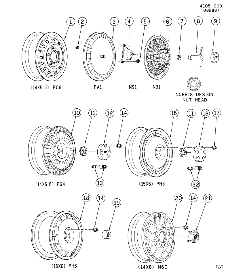 GM 25532812 Wheel Trim CAP