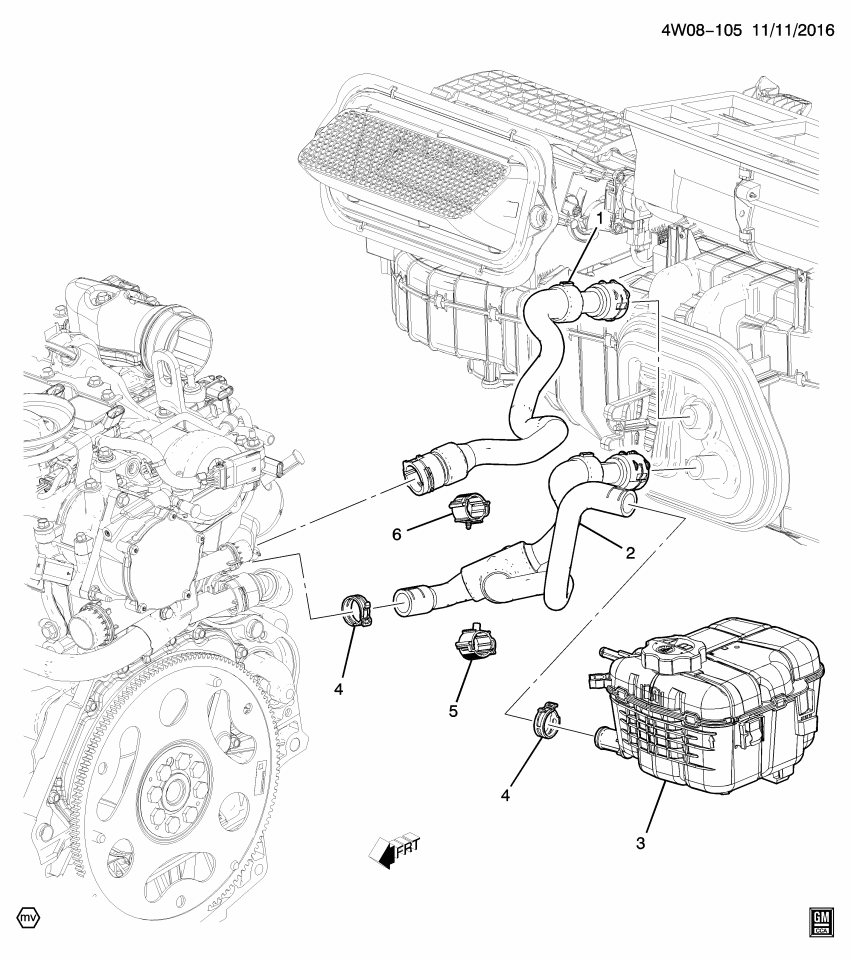 GM 13346813 Hose Asm-Heater Inlet