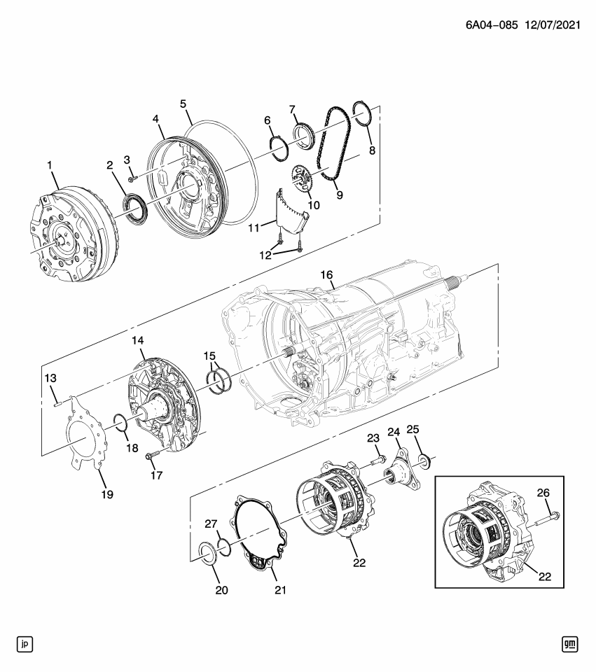 GM 24263437 Pin-Automatic Transmission Case Front Cover Locating