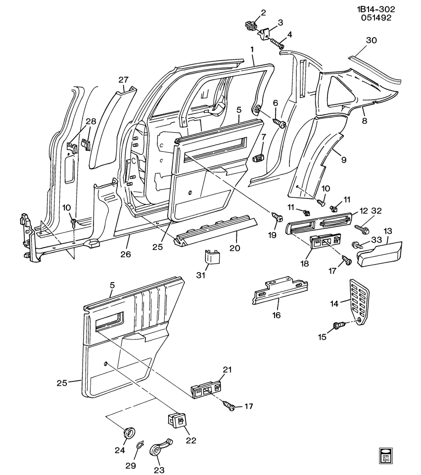 GM 10227651 F-TRIM ASM