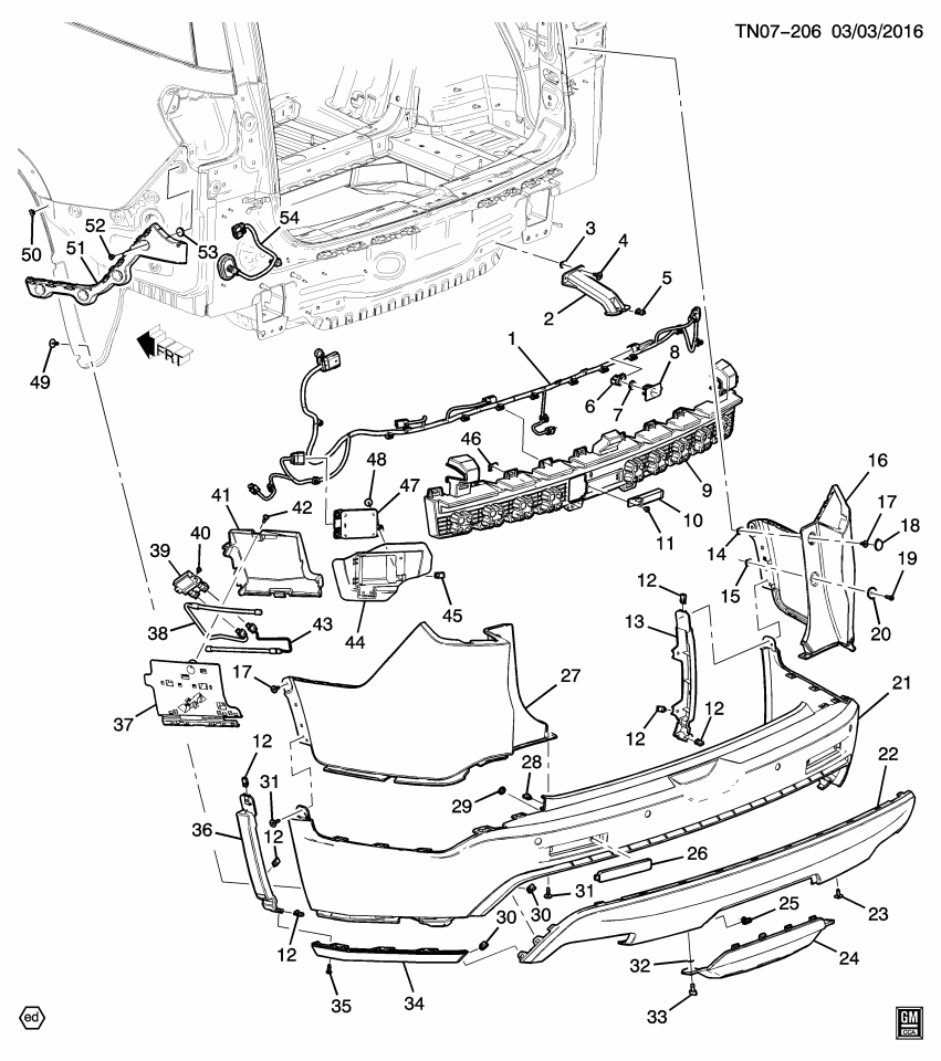 GM 84139367 Bracket-Rear Closure Hands Free Module