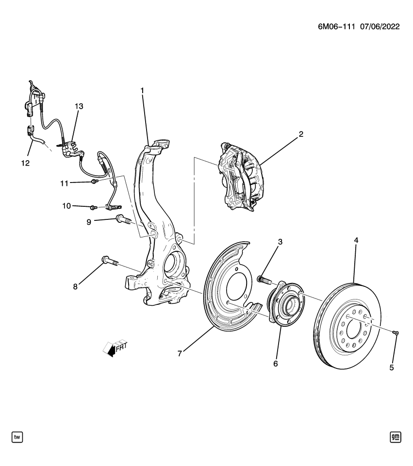 GM 84711939 SHIELD-FRT BRK