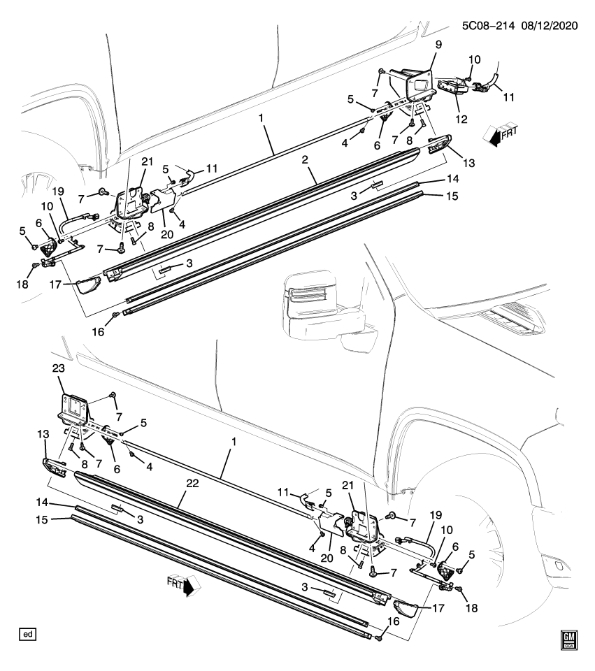 GM 84760906 BRACKET ASM-ASST STEP RR