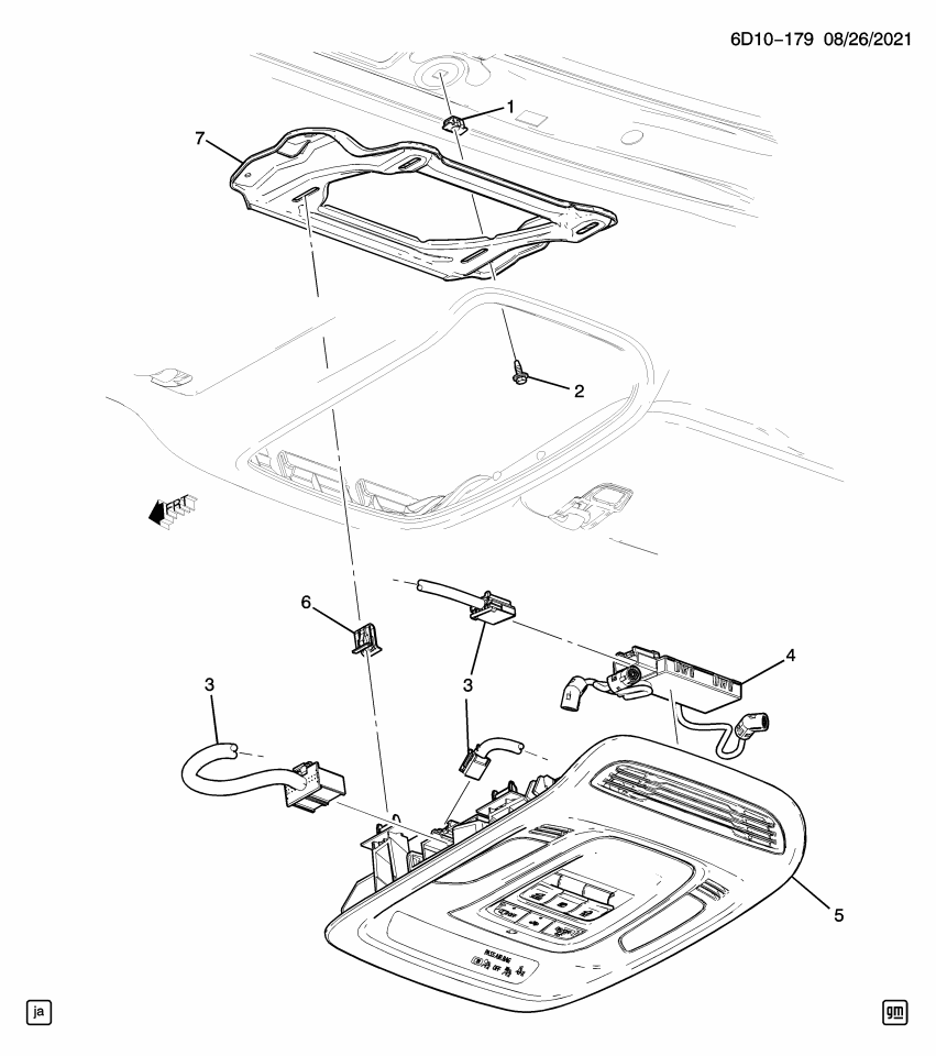 GM 84160544 BRACKET-RF CNSL