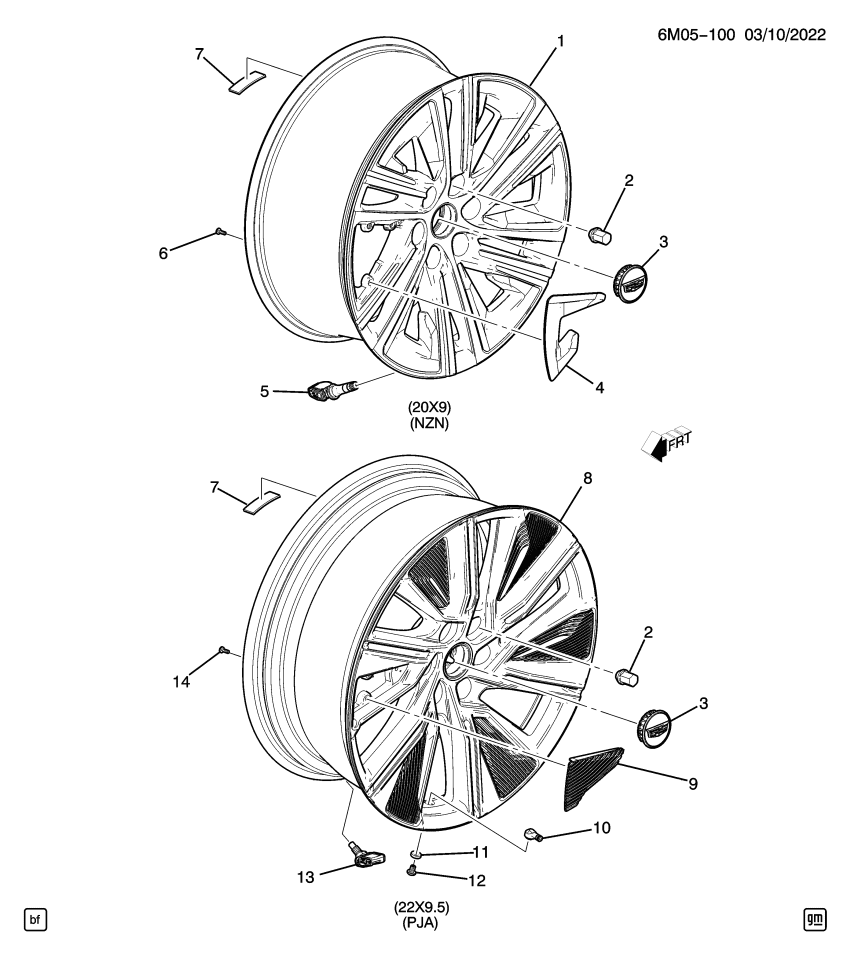 GM 85514111 INSERT-WHL SPOKE TR