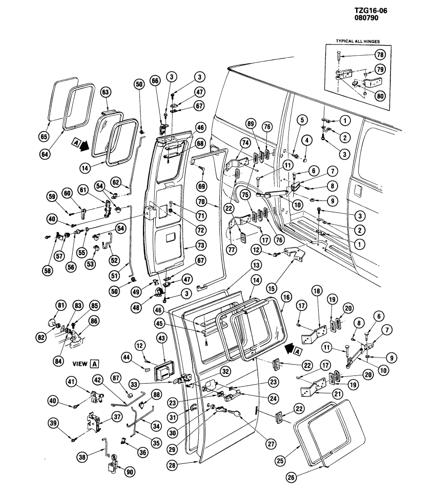 GM 15712556 Striker-Rear Side Door Latch