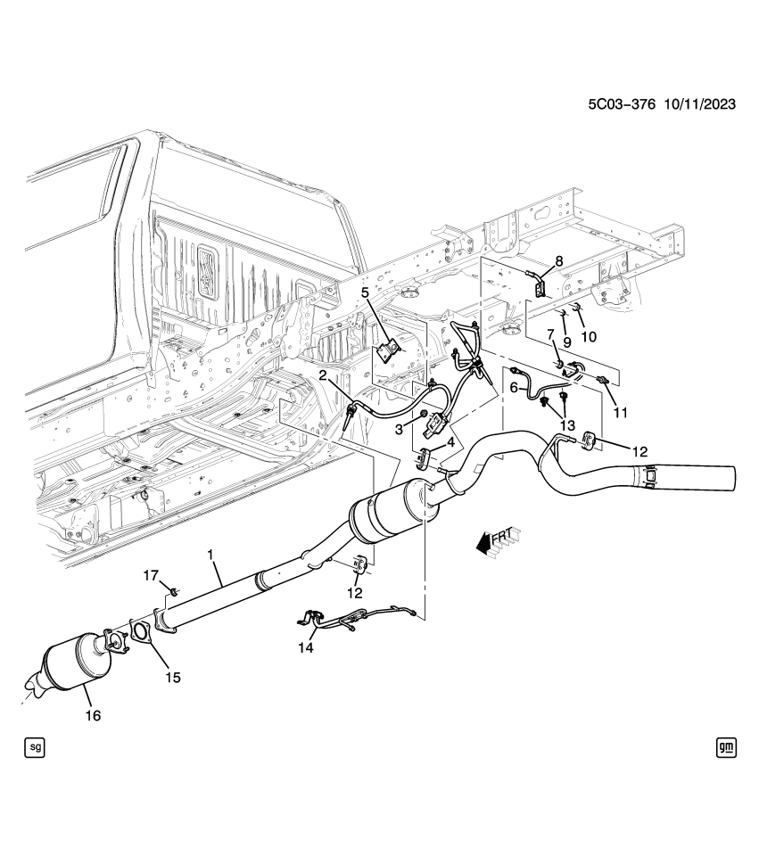 GM 84712218 HANGER ASM-EXH RR