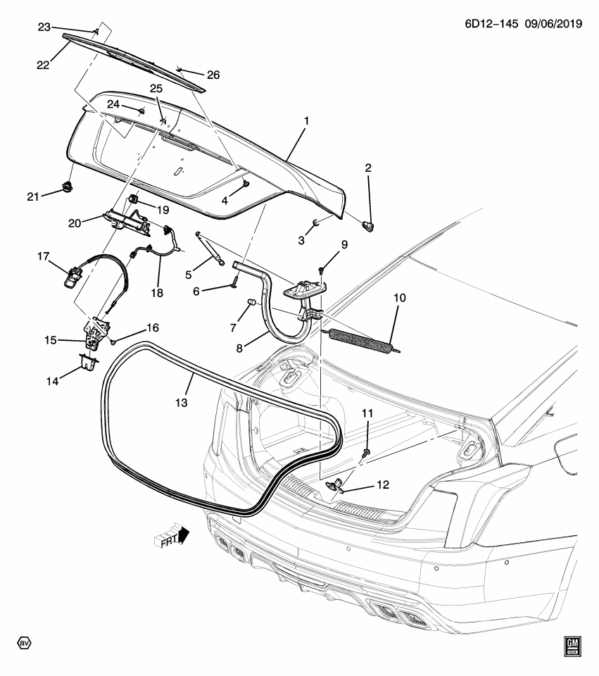 GM 84759498 License Lamp Assembly